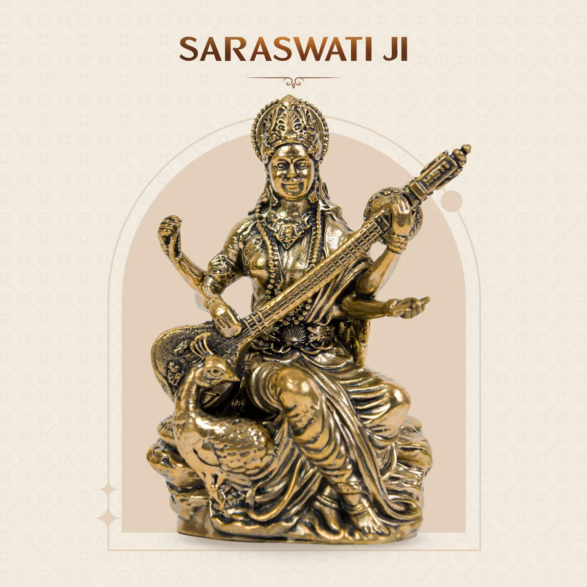 Brass Superfine Saraswati ji